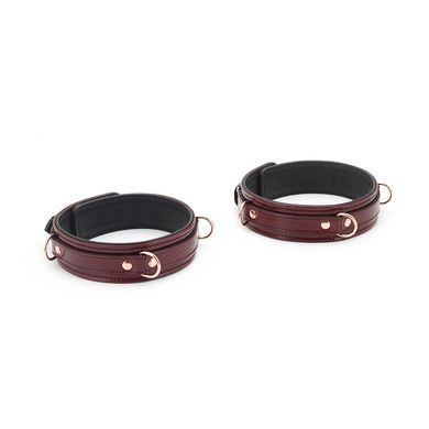 Фиксаторы для бедер Liebe Seele Wine Red Thigh Cuffs S Size, натуральная кожа