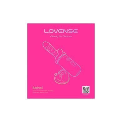 Смарт-мини секс-машина Lovense Spinel имитация фрикций, подогрев, 3 насадки, на присоске
