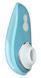 Вакуумный клиторальный стимулятор Womanizer Liberty Blue, магнитная крышка, 2 насадки