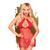 Комплект сорочка у стилі 60-х та трусики з доступом Penthouse - Libido Boost Red L/XL