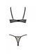 Еротичний комплект Passion MARINA SET WITH OPEN BRA, L/XL, beige, відкриті чашки