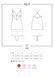 Сатиновый комплект для сна с кружевом Obsessive 828-CHE-1 chemise & thong L/XL, черный, сорочка