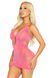 Сукня Leg Avenue Lurex Rhinestone Keyhole Halter Dress One Size Neon Pink