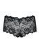 (SALE) Кружевные трусики-шортики Obsessive Idillia shorties black L/XL