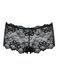(SALE) Кружевные трусики-шортики Obsessive Idillia shorties black L/XL