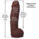 Фаллоимитатор Doc Johnson The Realistic Cock ULTRASKYN - 12 Inch Hung with Balls Chocolate