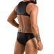 Мужское кожаное боди Passion 056 ADAM XXL/XXXL Black, заклепки