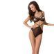 (SALE) Боди монокини под латекс JOANA BODY black L/XL Passion