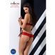 Комплект белья Passion Exclusive CHERRY SET OpenBra L/XL, red, открытый лиф, трусики-юбочка