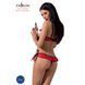 Комплект белья Passion Exclusive CHERRY SET OpenBra L/XL, red, открытый лиф, трусики-юбочка