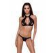 Комплект белья Passion Exclusive MIRAJANE SET L/XL, black, поддерживающий лиф-топ и трусики