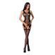 Бодістокінг Passion BS066 One Size, Black, комбінезон, імітація панчіх і пояса з гартерами