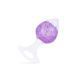 Анальная пробка Liebe Seele Heart-shaped Crystal Anal Plug - Purple Small
