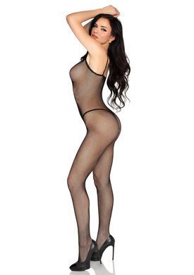 Бодистокинг Leg Avenue Crotchless Fishnet Bodystocking One Size Black