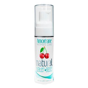 Лубрикант на водной основе с экстрактом фитопланктона Amoreane Cherry (50 мл), морской коллаген