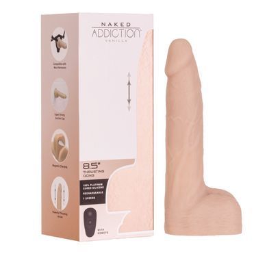 Фаллоимитатор с пульсацией Naked Addiction 8.5&rdquo; Thruster - Vanilla