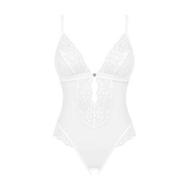 Еротичне напівпрозоре боді Obsessive Heavenlly crotchless teddy XS/S, з доступом