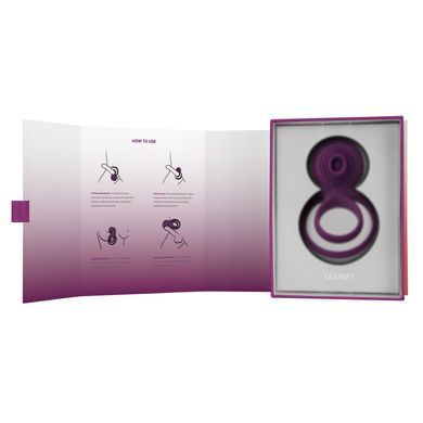 Двойное эрекционное кольцо с вибрацией Svakom Tammy Violet