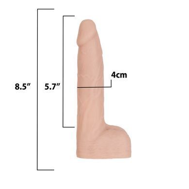 Фаллоимитатор с пульсацией Naked Addiction 8.5&rdquo; Thruster - Vanilla