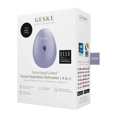 Електронний освіжувач для зволоження обличчя GESKE Facial Hydration Refresher 4в1 purple