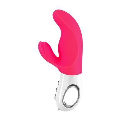 Вибратор-кролик Fun Factory MISS BI pink/white, 2 независимых мотора, диаметр 4,2 см
