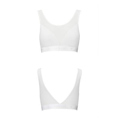 Топ с прозрачной вставкой Passion PS002 TOP S, white