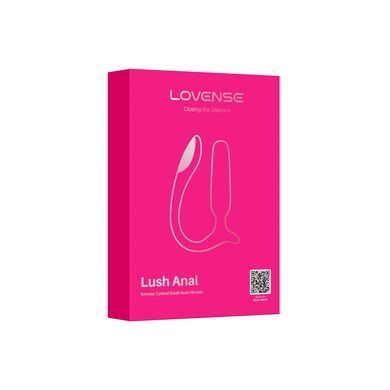 Анальная смарт-вибропробка Lovense Lush Anal, очень мощная, LED-подсветка