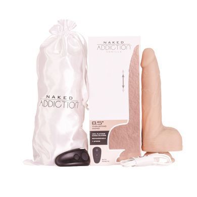 Фаллоимитатор с пульсацией Naked Addiction 8.5&rdquo; Thruster - Vanilla