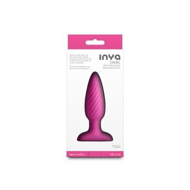 Анальная пробка с вибрацией NS Novelties INYA - Swirl - Pink