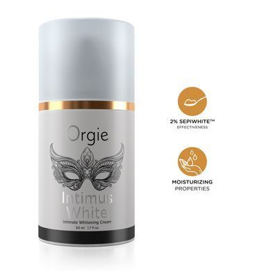 Крем для освітлення шкіри Orgie &ndash; Intimus White (50 мл) посиленої дії, підходить для всіх зон