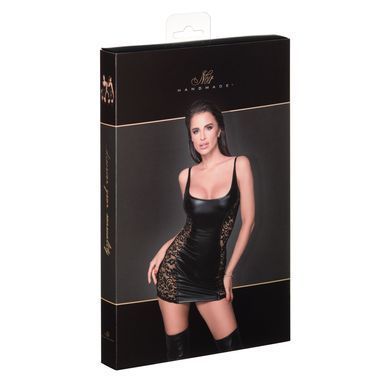 Платье с кружевными вставками Noir Handmade F229 Powerwetlook dress with lace inserts, L