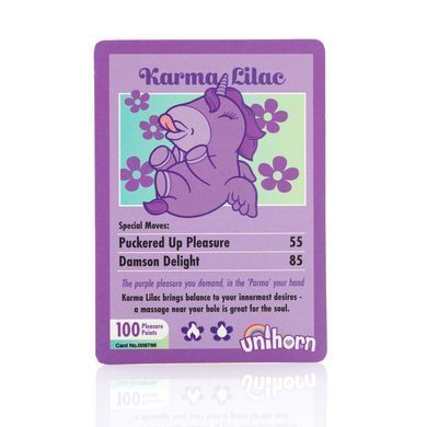 Вібратор-єдиноріжка Unihorn &ndash; Karma Lilac, з пульсацією