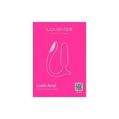 Анальная смарт-вибропробка Lovense Lush Anal, очень мощная, LED-подсветка