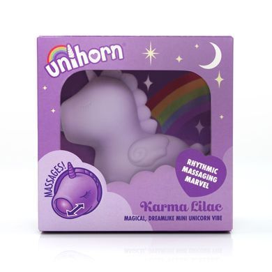 Вібратор-єдиноріжка Unihorn &ndash; Karma Lilac, з пульсацією