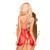 Комплект сорочка у стилі 60-х та трусики з доступом Penthouse - Libido Boost Red S/M