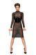 Платье с мокрым эффектом Noir Handmade F182 Classic dress made of elastic tulle, L