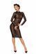 Платье с мокрым эффектом Noir Handmade F182 Classic dress made of elastic tulle, L