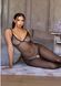 Бодистокинг Leg Avenue Crotchless Fishnet Bodystocking One Size Black