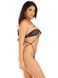 Боди-бикини Leg Avenue Wrap around bikini bodysuit, One Size, черное, стразы, завязки на шее и спине