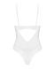 Боди Obsessive Alissium Teddy White, M/L, лиф с мягкой чашкой, высокие вырезы для ног