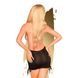 Мини-платье с открытой спиной и стрингами Penthouse - Earth-Shaker Black L/XL