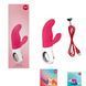 Вибратор-кролик Fun Factory MISS BI pink/white, 2 независимых мотора, диаметр 4,2 см