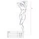 Бодістокінг Passion BS014 white, комбінезон, велика сітка