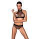 Белье с открытым доступом Passion MOONLIGHT SET S/M black, топ, стринги