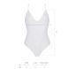 Боди с ажурным декором и открытым шагом Passion URSULA BODY L/XL, white