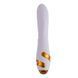 Вибратор-кролик с пульсацией и флоггером LOCKINK SEVANDA Whip Vibrating Massage Wand, бело-золотой