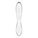 Двусторонний стеклянный дилдо Satisfyer Dazzling Crystal 1 Transparent, очень прочный, без стоппера