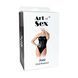 Лаковане боді Art of Sex - Jazz, колір чорний с эфектом голограми, розмір S