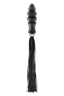 Флоггер с ручкой для проникновения Fetish Tentation Whip with Ogive Handle