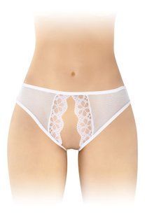 Трусики з відкритим доступом Fashion Secret Ambre White, сітка
